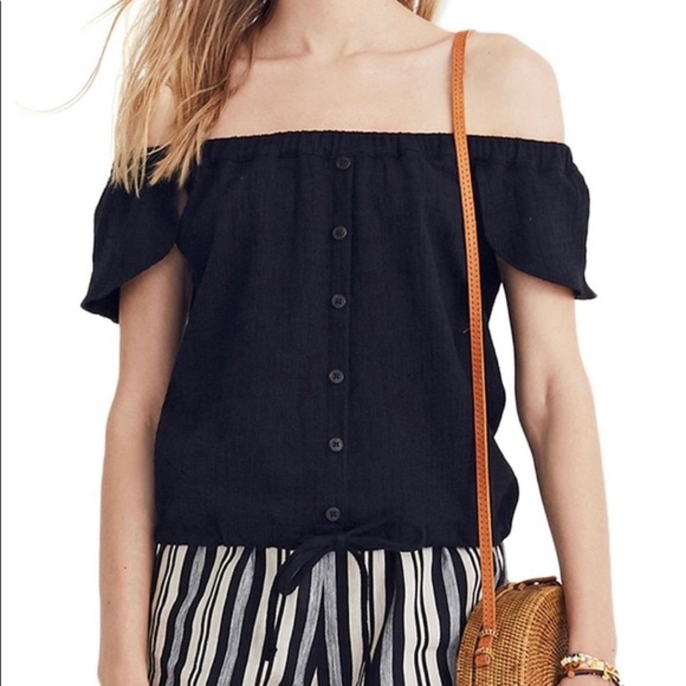Madewell Texture & Thread Off the Shoulder Top